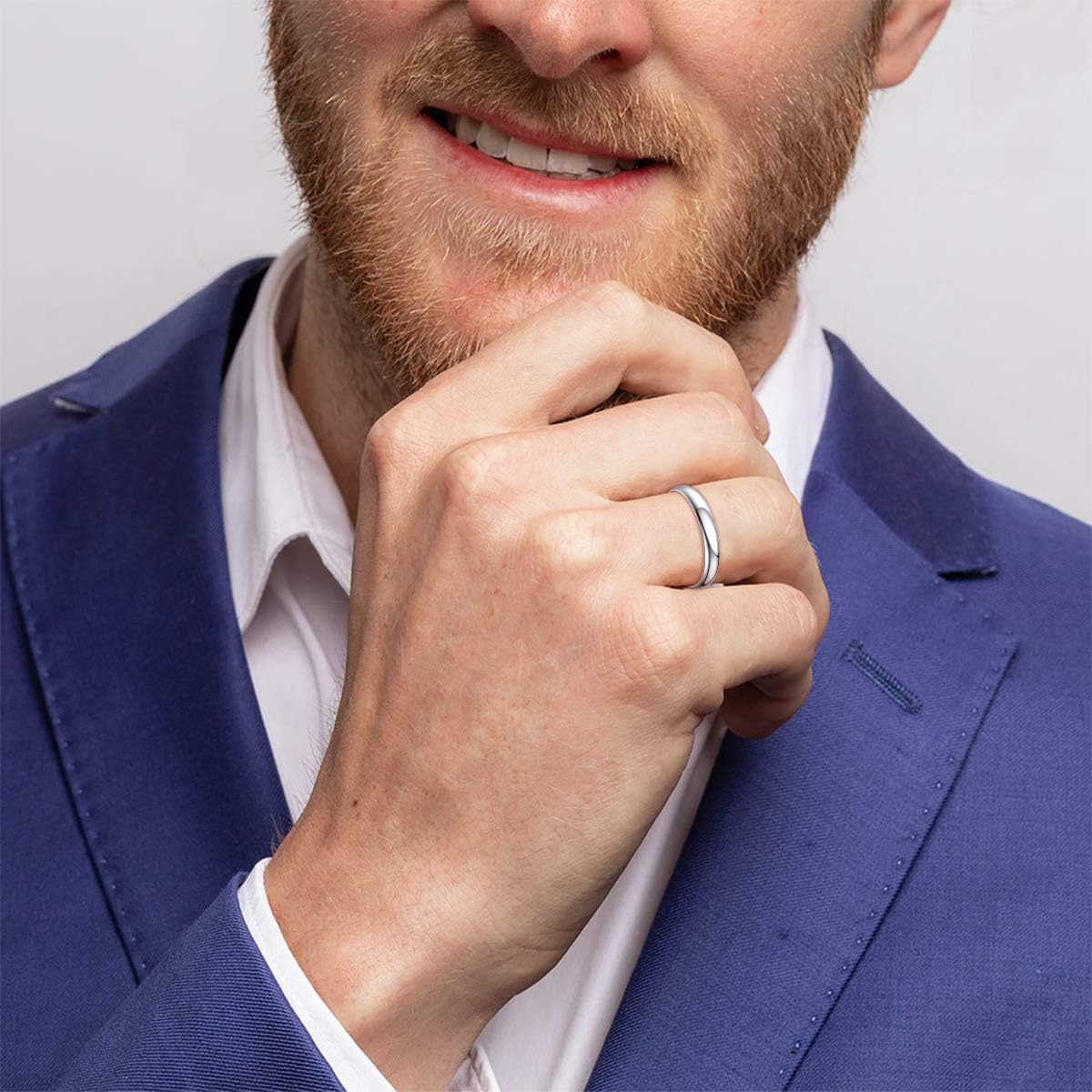 ChicSilver 925 Sterling Silver Stackable Rings for Women Skinny Thin Stacking Ring 2mm Wedding Band Ring Dainty Minimalist Jewelry for Teen Size 4