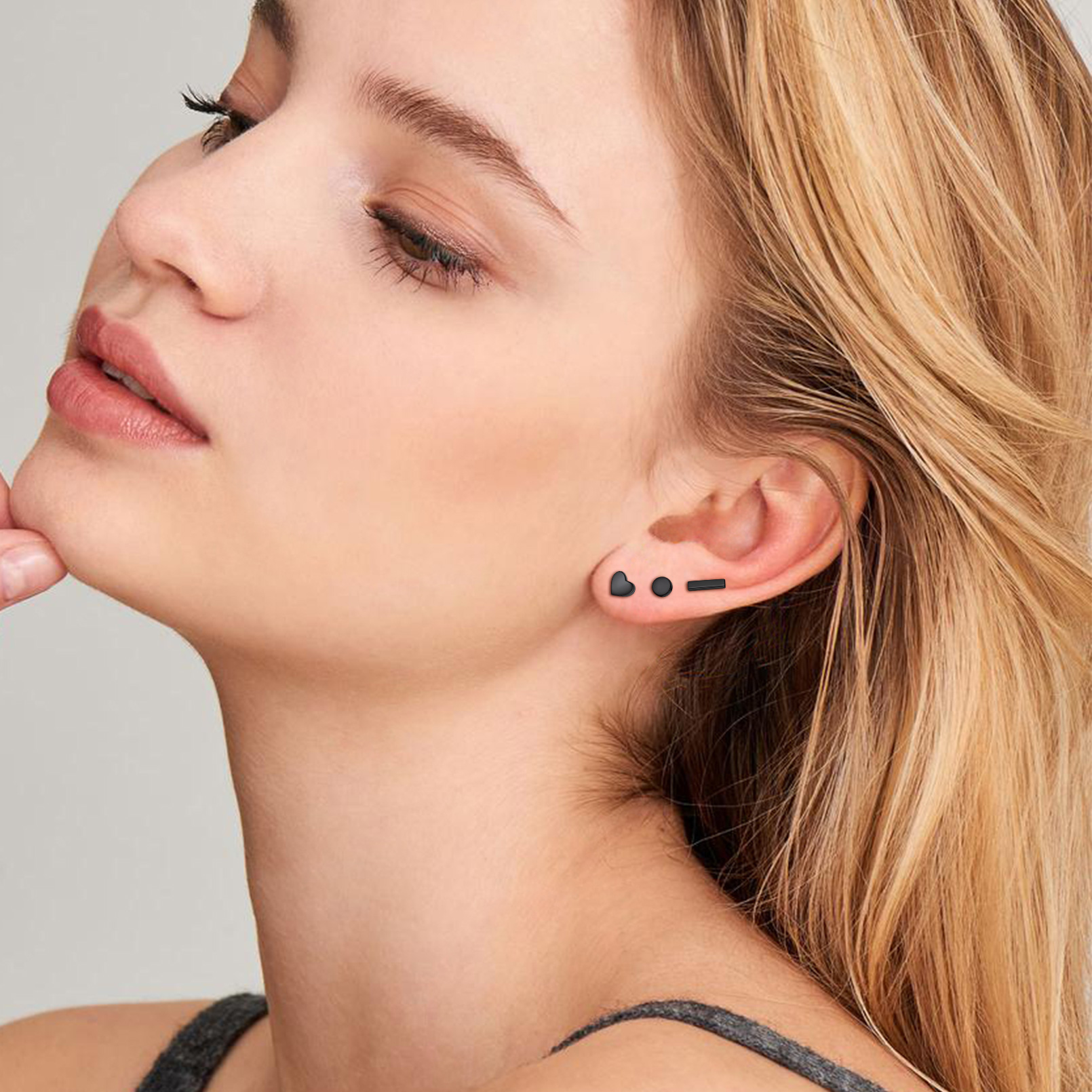 ChicSilver Heart Stud Earrings for Little Girls Hypoallergenic 925 Sterling Silver Women Jewelry Gift