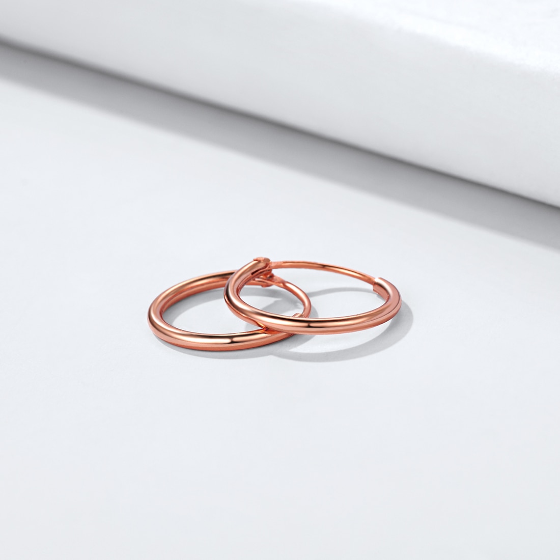 ChicSilver 925 Sterling Silver Small Hoop Earrings Circle Endless Huggie Hoops 15/20/30/50/70mm