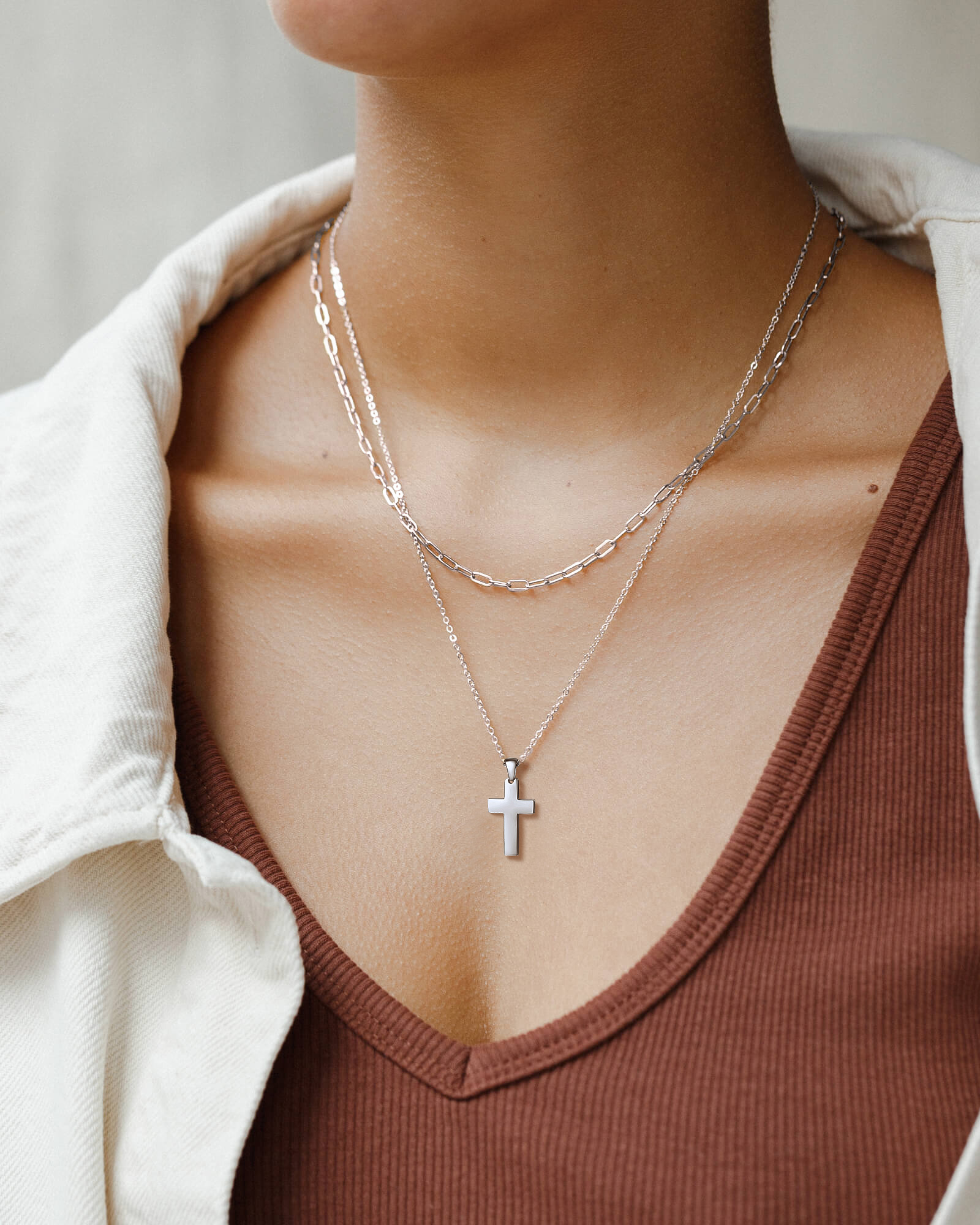 PROSTEEL Cross Dainty Pendants Necklace for Women Christian Gifts