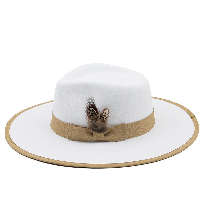 CLASSIC Feather Fedora [Fast shipping and box packing]
