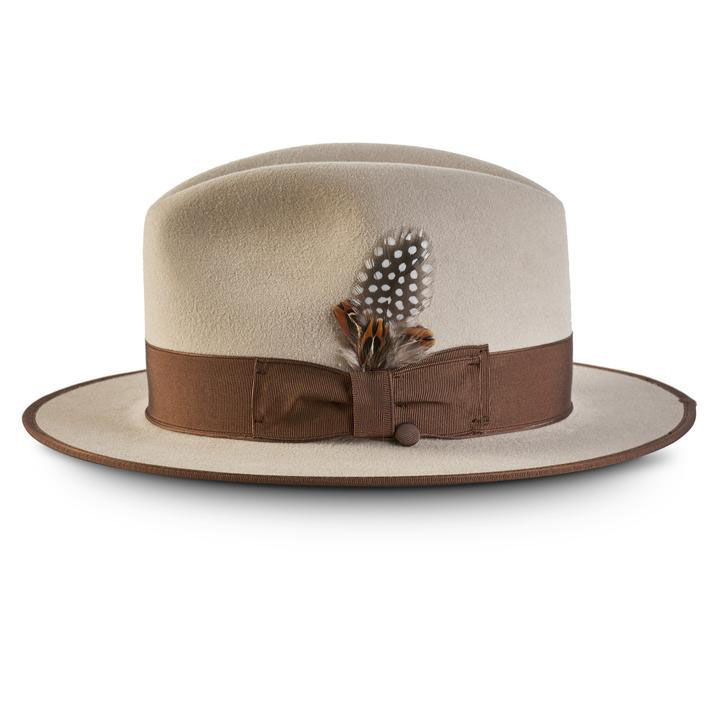 Gent by Potukly Fedora-White[Fast shipping and box packing]