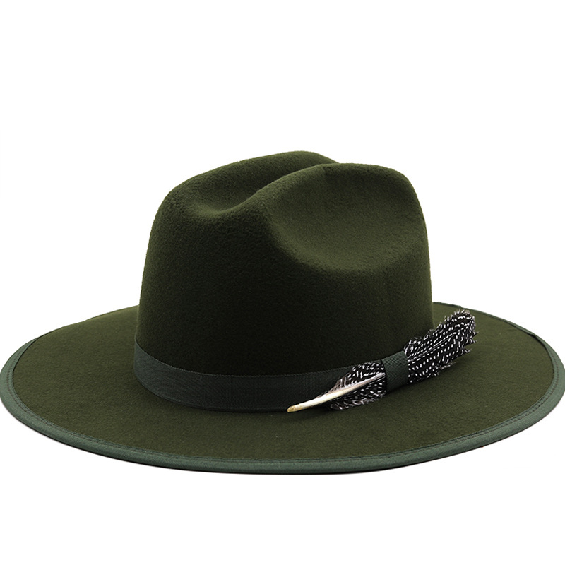 Feather Fedora [Fast shipping and box packing]