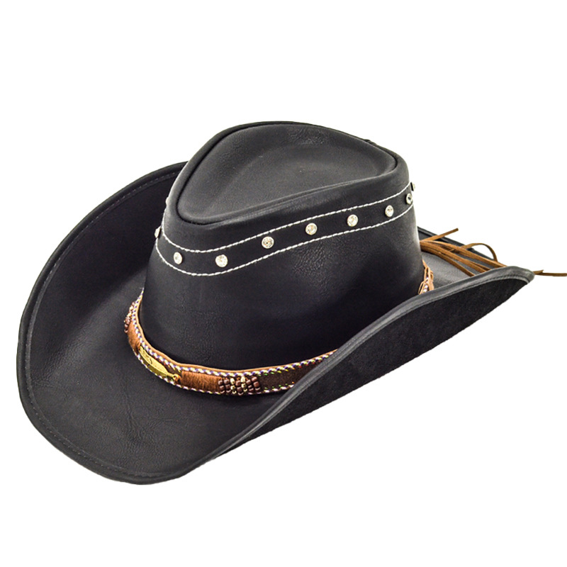 Cowboy Hat Leather Sun Hat
