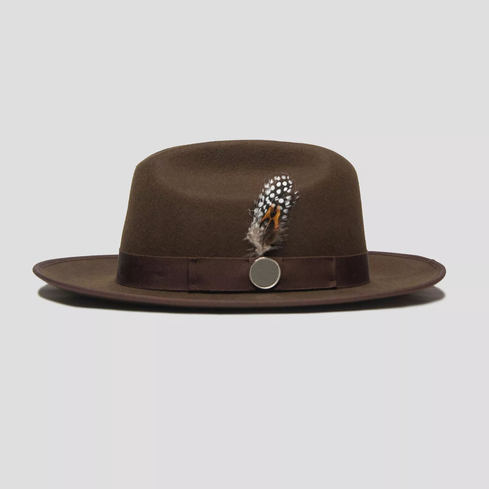 Miller Ranch Fedora - Chocolate[Fast shipping and box packing]