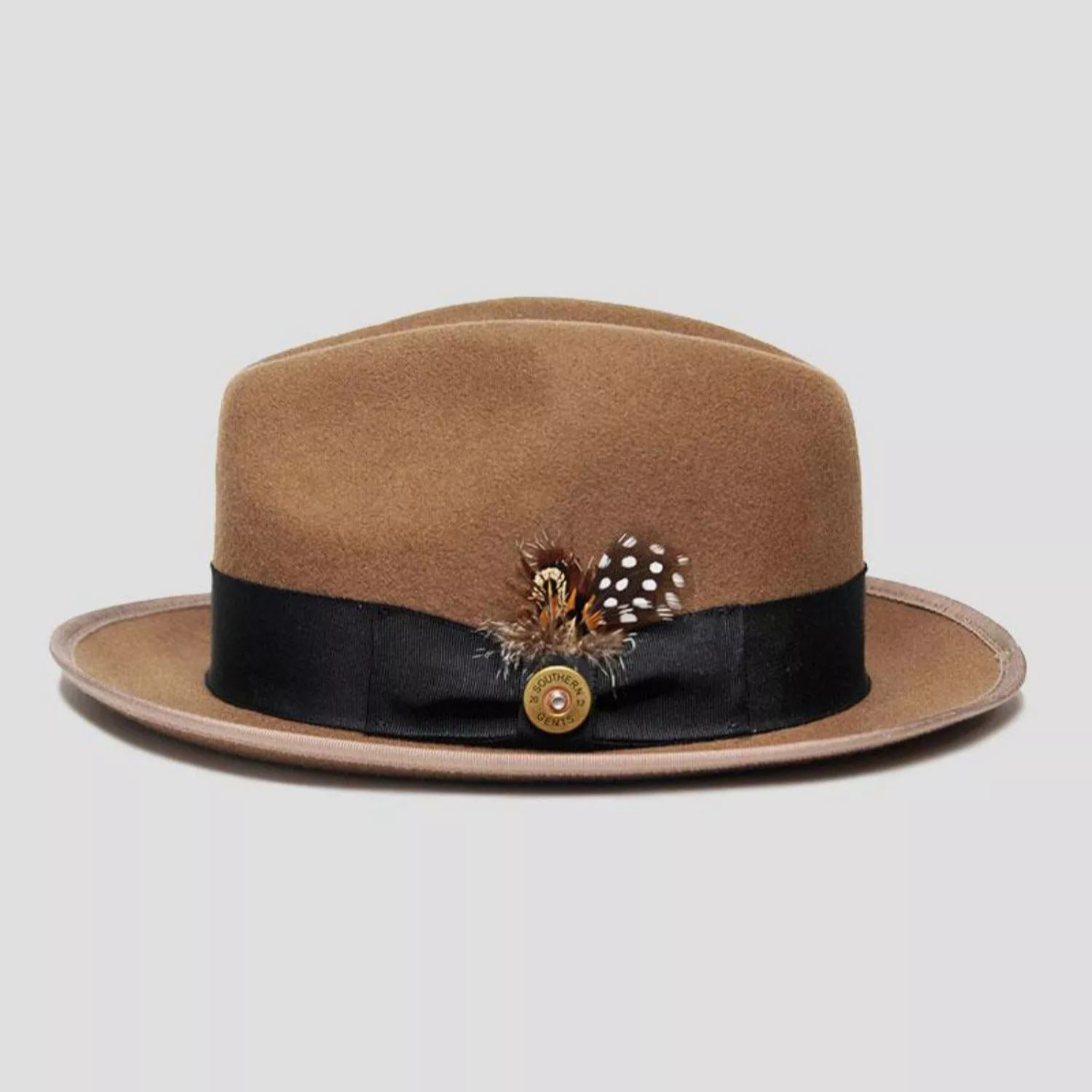 Trilby Fedora – Wheat[Fast shipping and box packing]