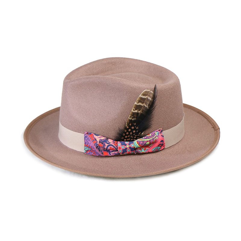 Bespoke Handmade Fedora - Special hat band + feather