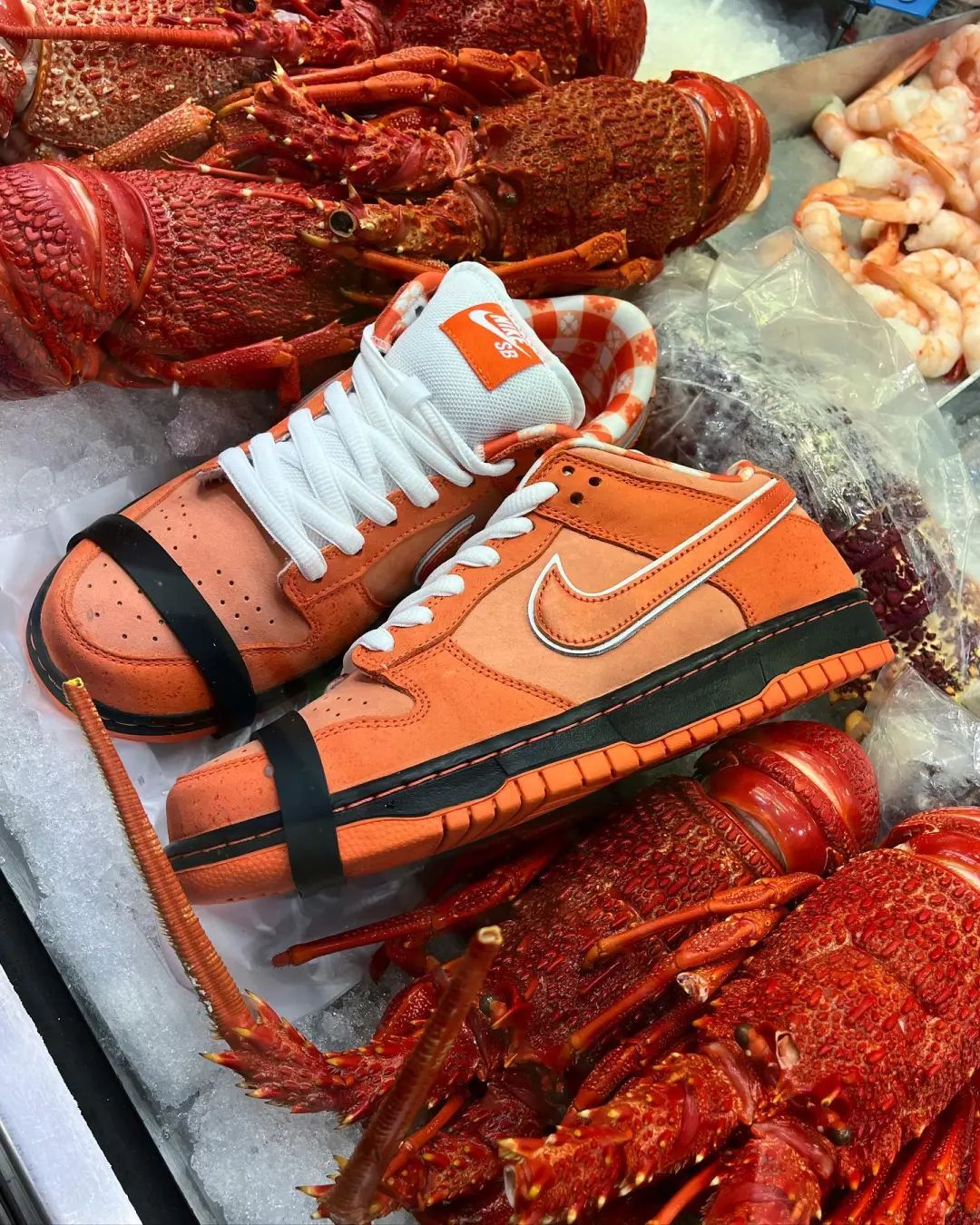 I can't believe that "Orange Lobster" Dunk SB is now in the "seafood m
