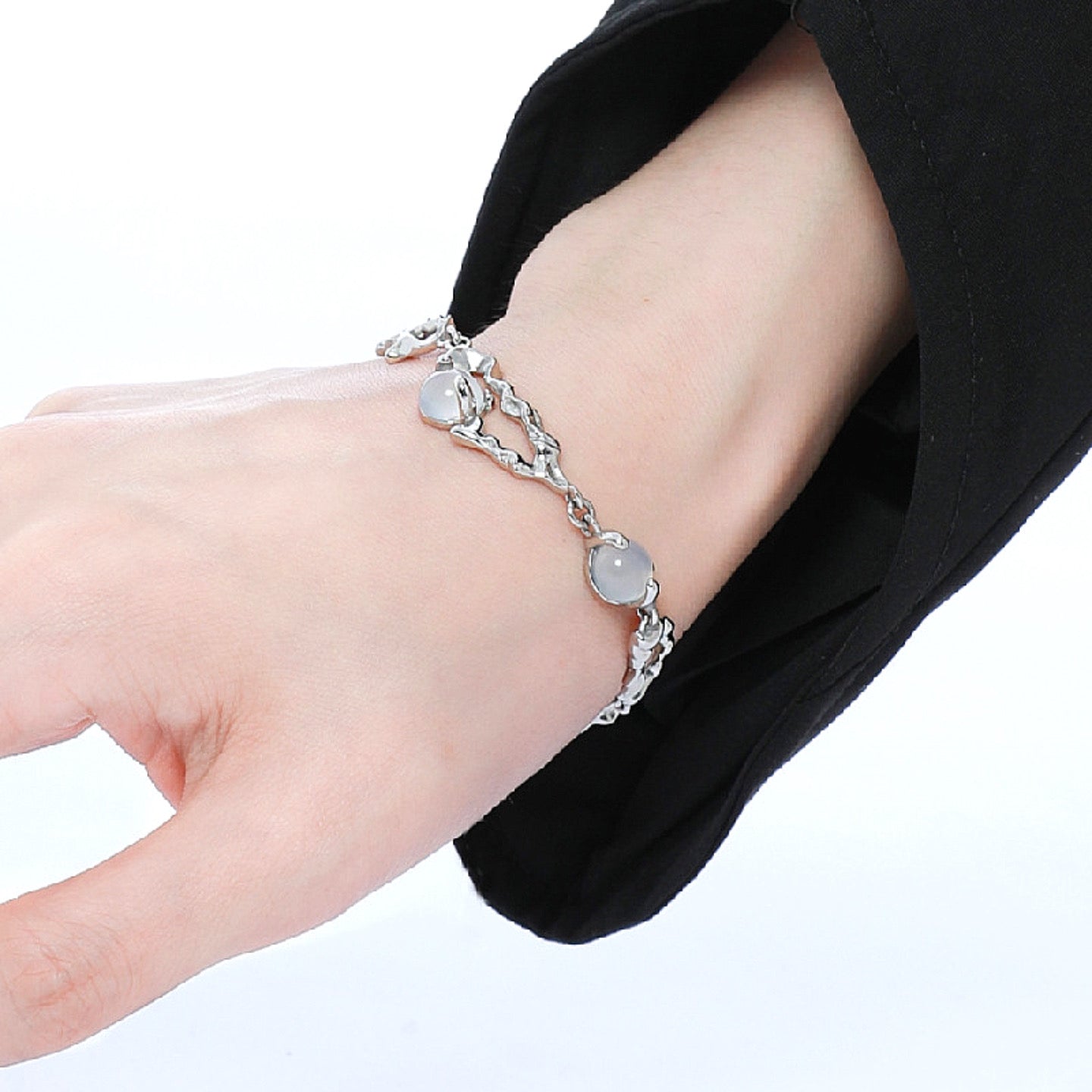  Moonstone Silver Bracelet  | Jentle Jewelry