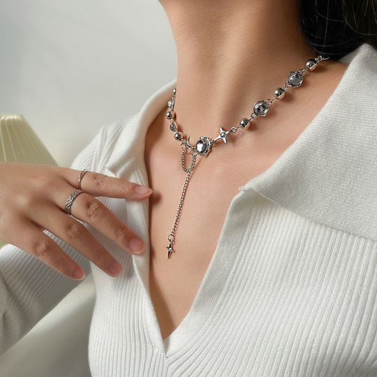 Moonstone Star Necklace