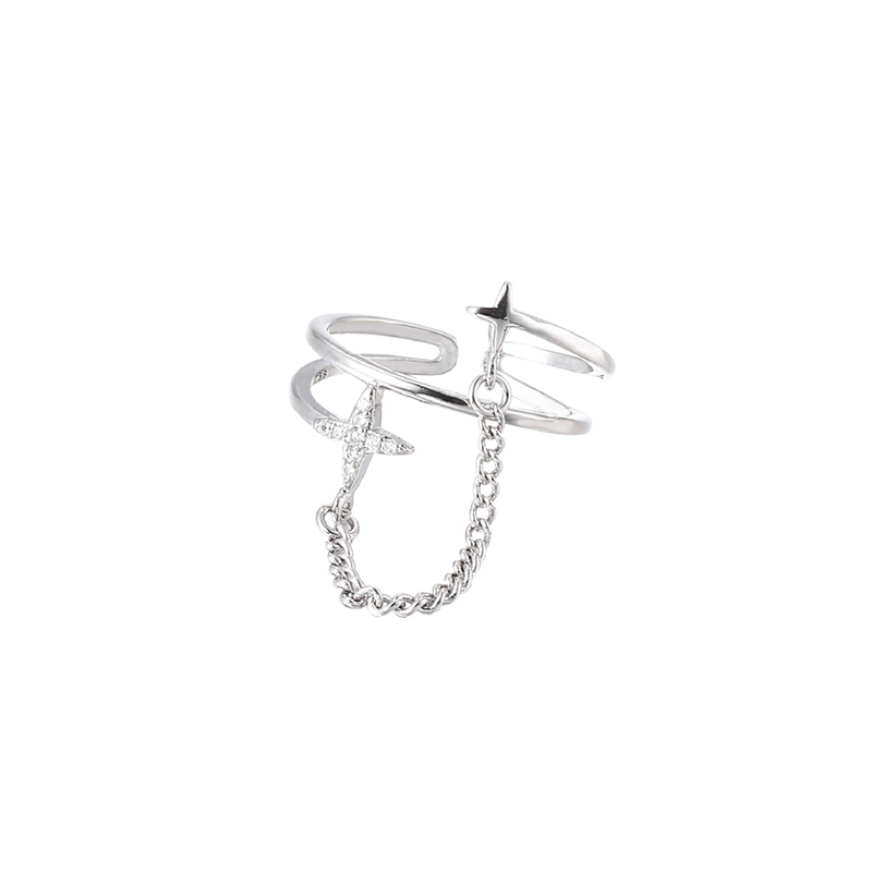 Shining Starlight Asteria Ring- Jentle Jewelry-Silver Jewelry