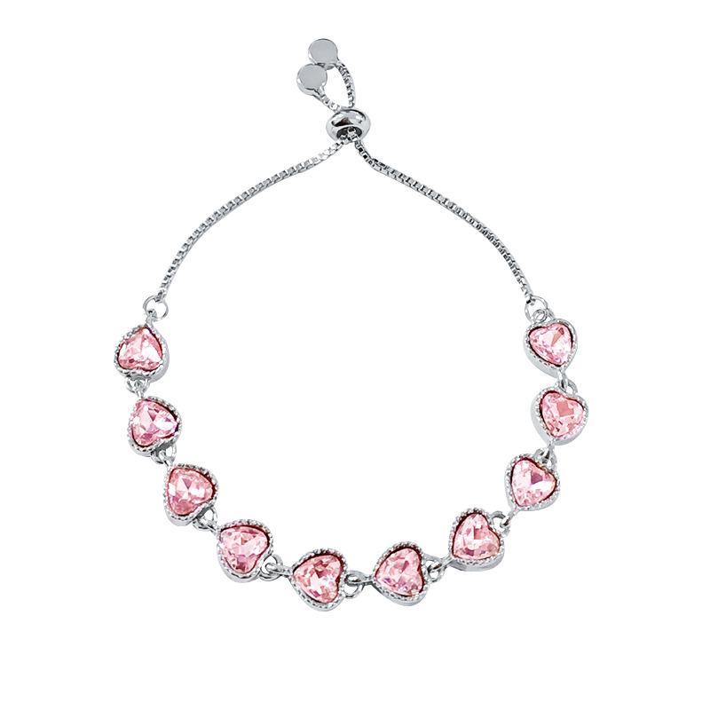 Cupid Pink Love Bracelet- Jentle Jewelry-Silver Jewelry