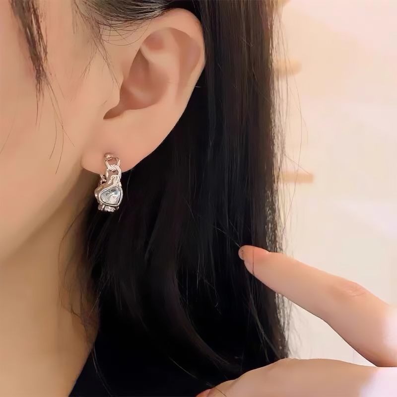 Heart Silver Earrings | Jentle Jewelry