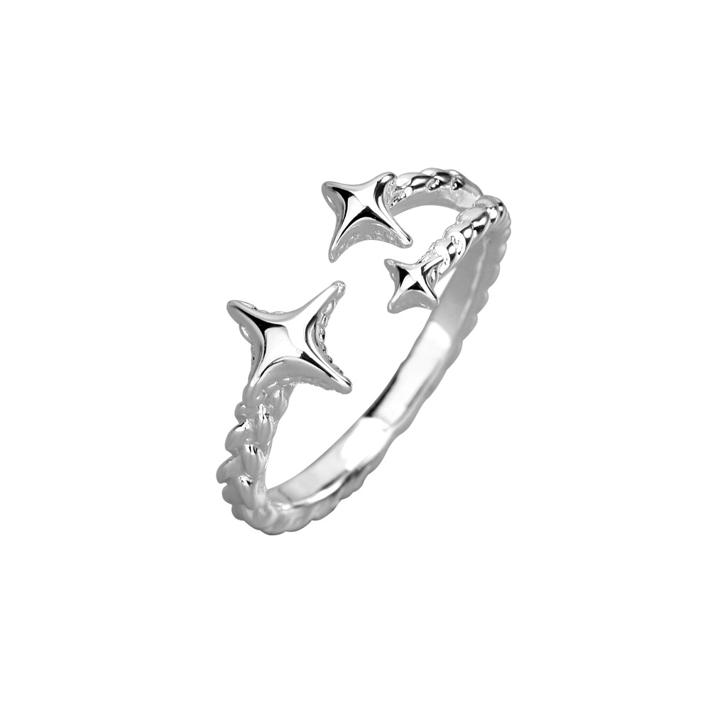 Shining Shooting Star Ring- Jentle Jewelry-Silver Jewelry