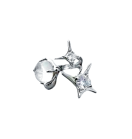 Moonlight Star Ring- Jentle Jewelry-Silver Jewelry