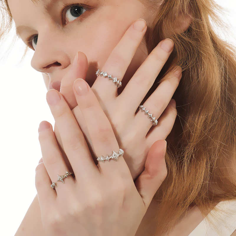Star Silver Rings | Jentle Jewelry