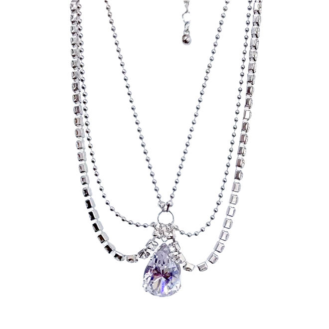 Water Drop Choker- Jentle Jewelry-Silver Jewelry