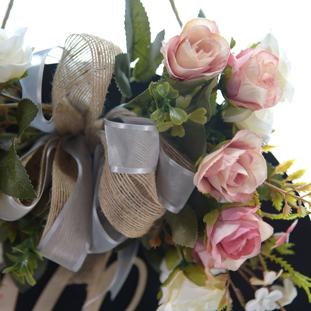 Artificial flower door decoration garland