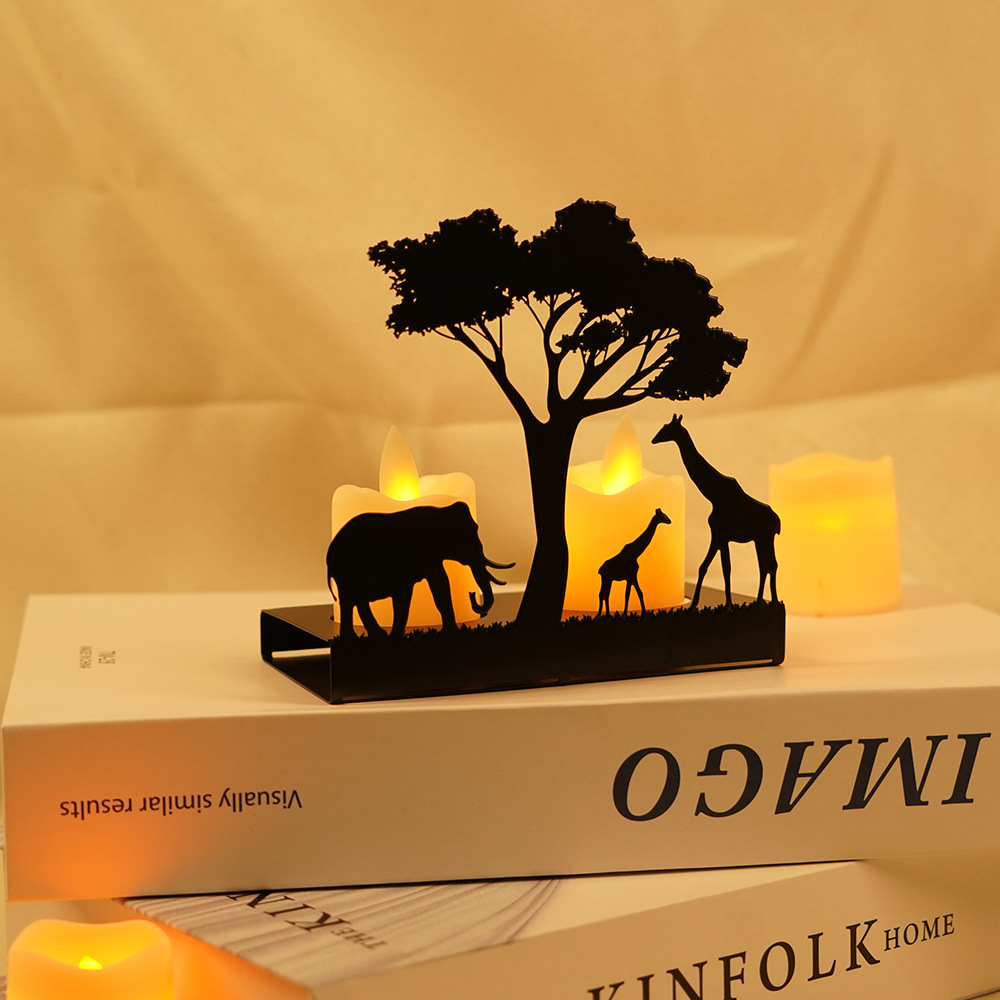 Craft animal candle holders