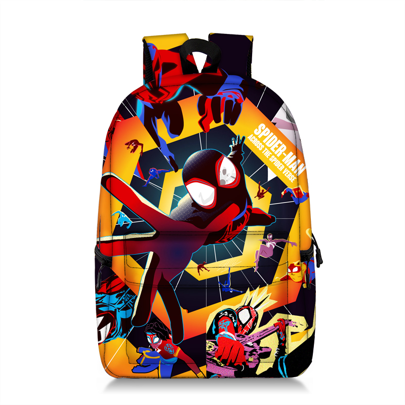 Spiderman Backpack Kids Spiderman Allover Print School Bag Zipper Side Pouches Ideal Gift