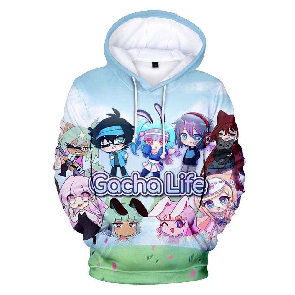 Gacha Life Anime Hoodie 3D All Over Print Pullover