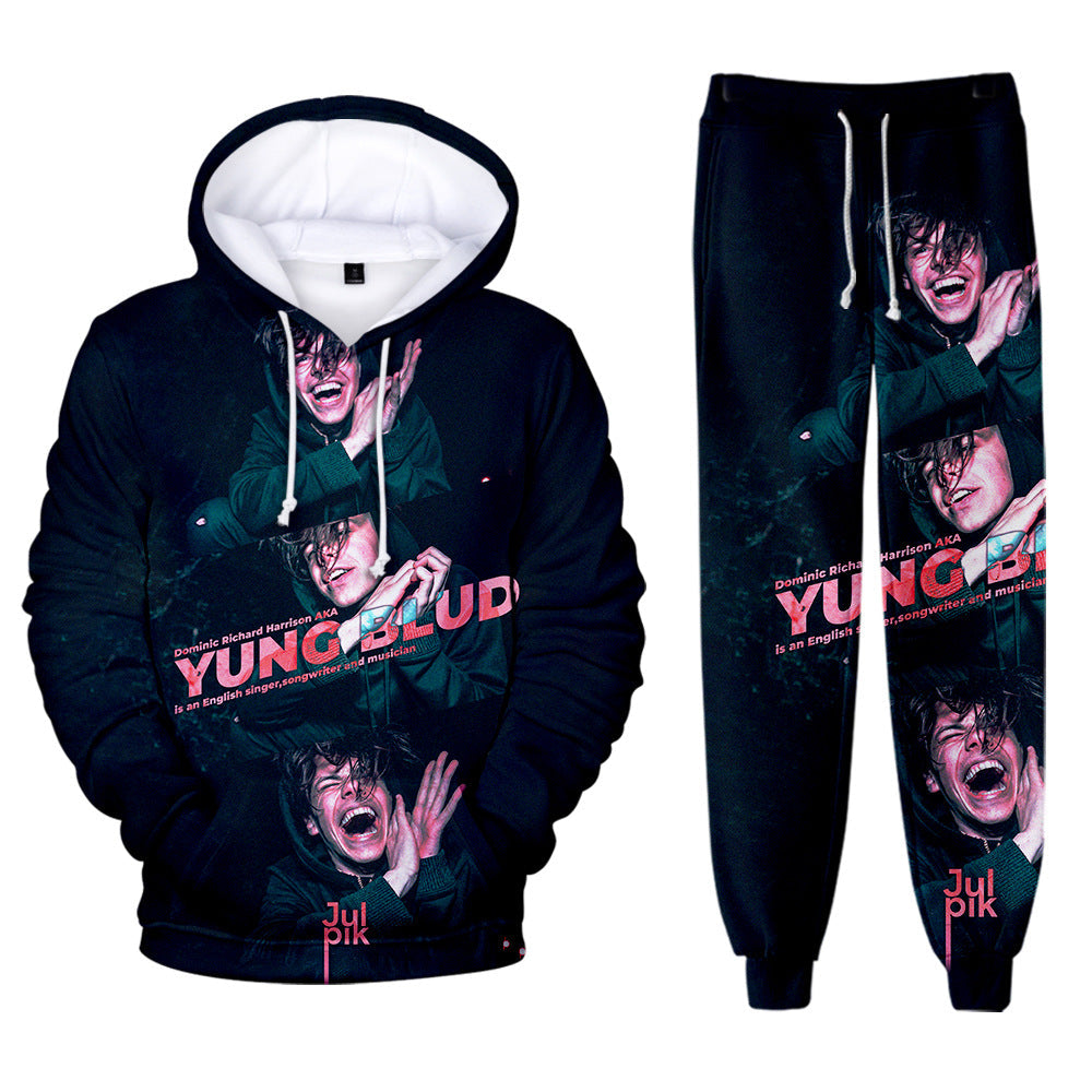 YUNGBLUD Suit Rock Style YUNGBLUD Hoodie and Pants Ideal Present
