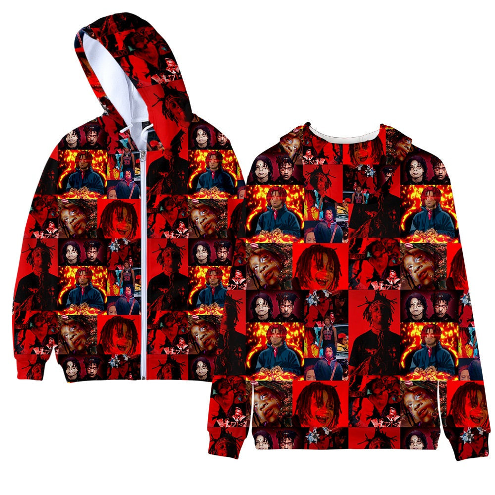 Trippie Redd Jacket Zip Up Hoodie All Over Print Pullover