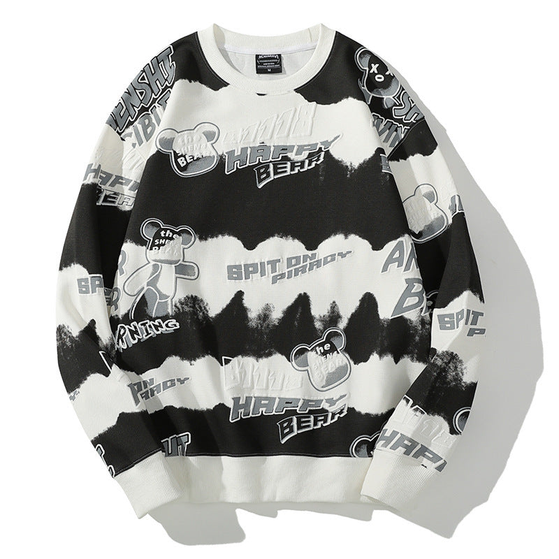 Pop Bear Sweater for Men Fashion Style Costume Hip Hop Streetwear Ideal Gift