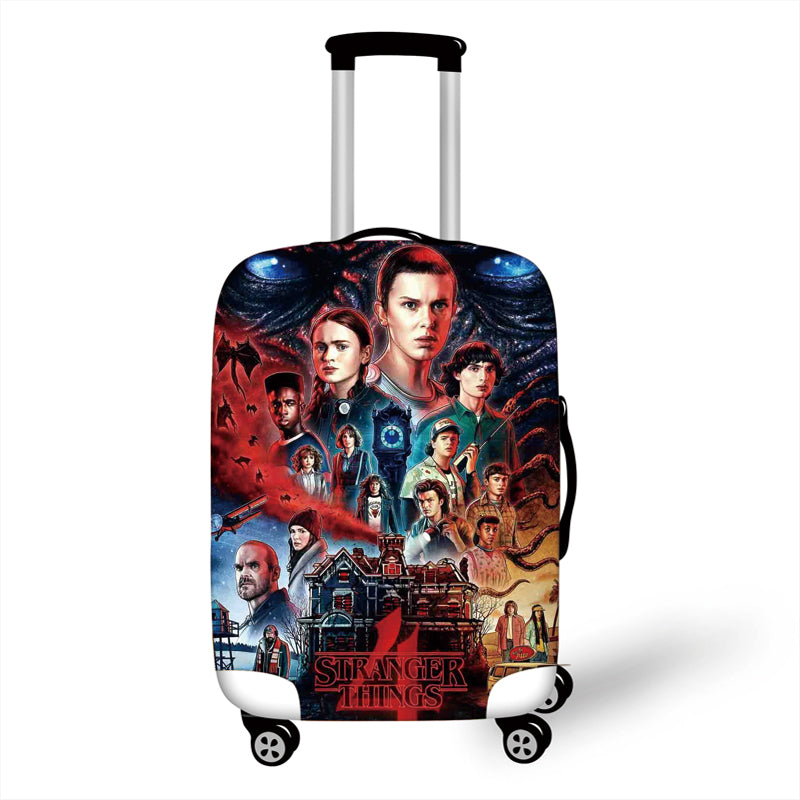 Stranger Things Season 4 Luggage Cover Suitcase Waterproof Protector Anti-Dust Stretchable