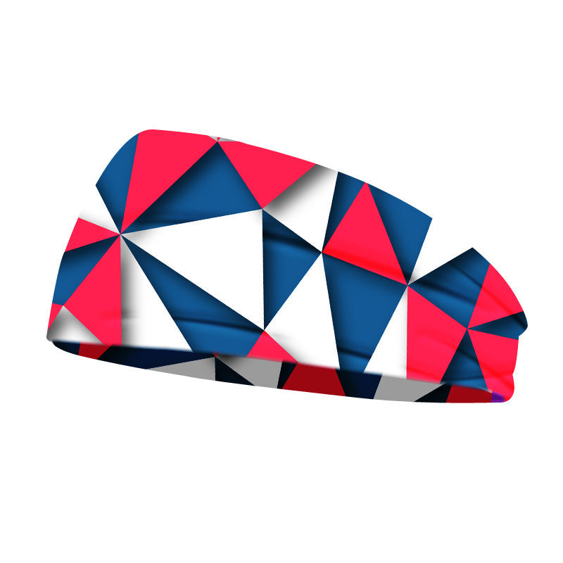 Geometric Sports Headbands Unisex Quick Dry Breathable Headbands Ideal Presents