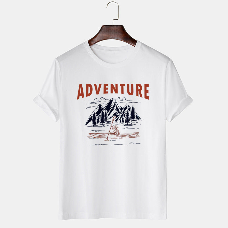 Men's Adventure Oversized T-Shirt Summer Thin Tee Ideal Gift