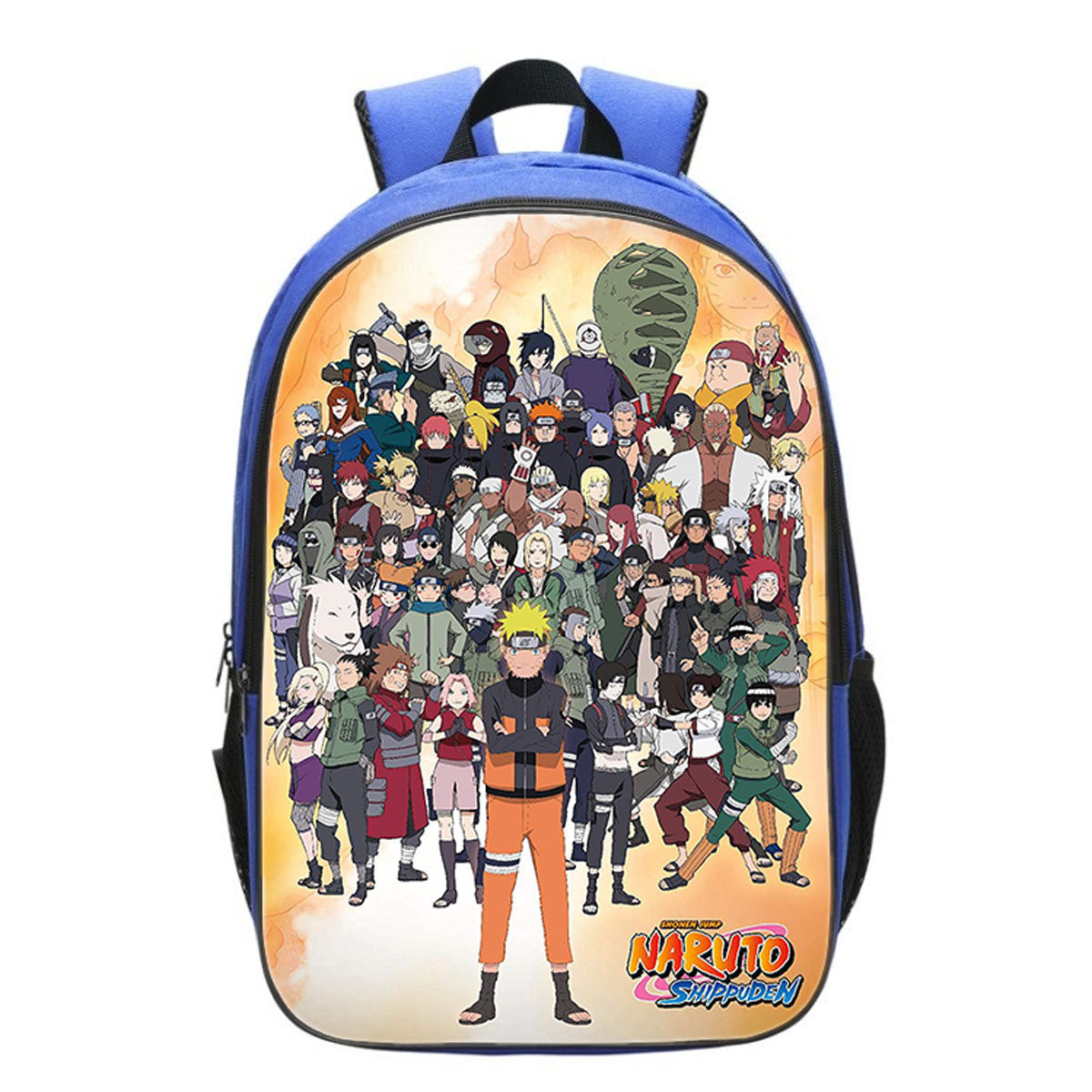 Naruto Blue Backpack for Kids Large School Bookbags Trending Gift