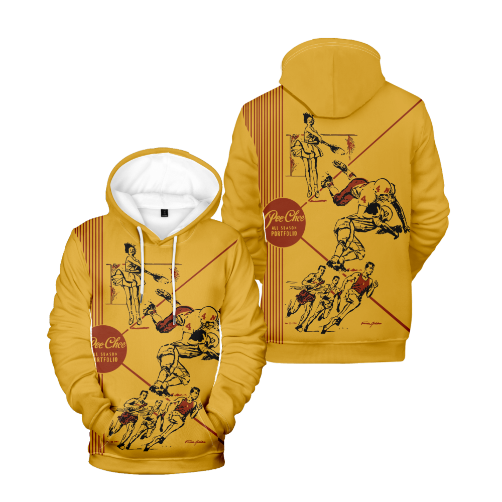 Pee-Chee Hoodie Adult All Over Print Pullover Unisex Tops