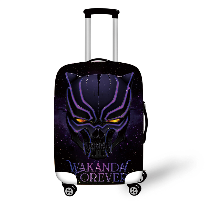 Black Panther Wakanda Forever Suitcase Luggage Cover Protector Waterproof Anti-Dust Stretchable