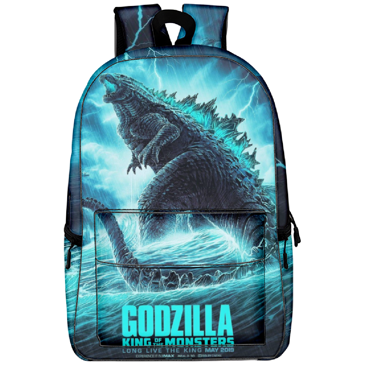 Godzilla Backpack Kids Godzilla Allover Print School Bag Large Capacity Ideal Present