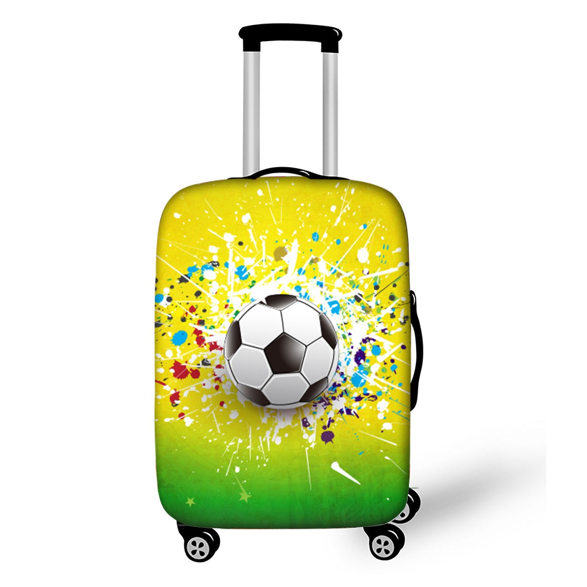 Fashion Luggage Soccer Graphic Cover Suitcase Protector Waterproof Anti-Dust Stretchable