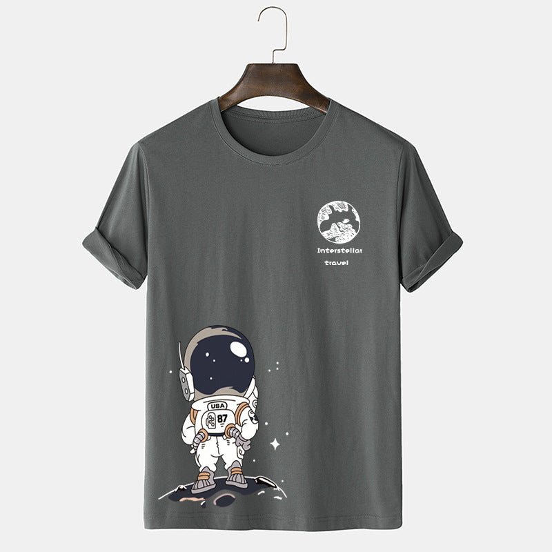 Teenagers Astronaut T-Shirt Oversized Universe Tee