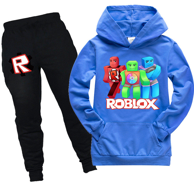 Kid's Roblox Cotton Suit Hoodie and Pants Ideal Gift