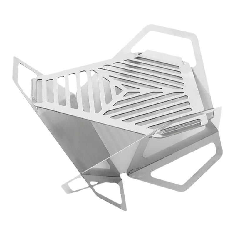 Triangle insert type convenient barbecue rack