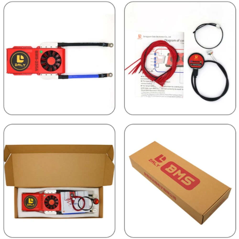 Daly Lifepo4 Smart BMS for 12.8V 24V 48V 30A-400A for Lifepo4 Battery Pack 4S 8S 16S-TezePower