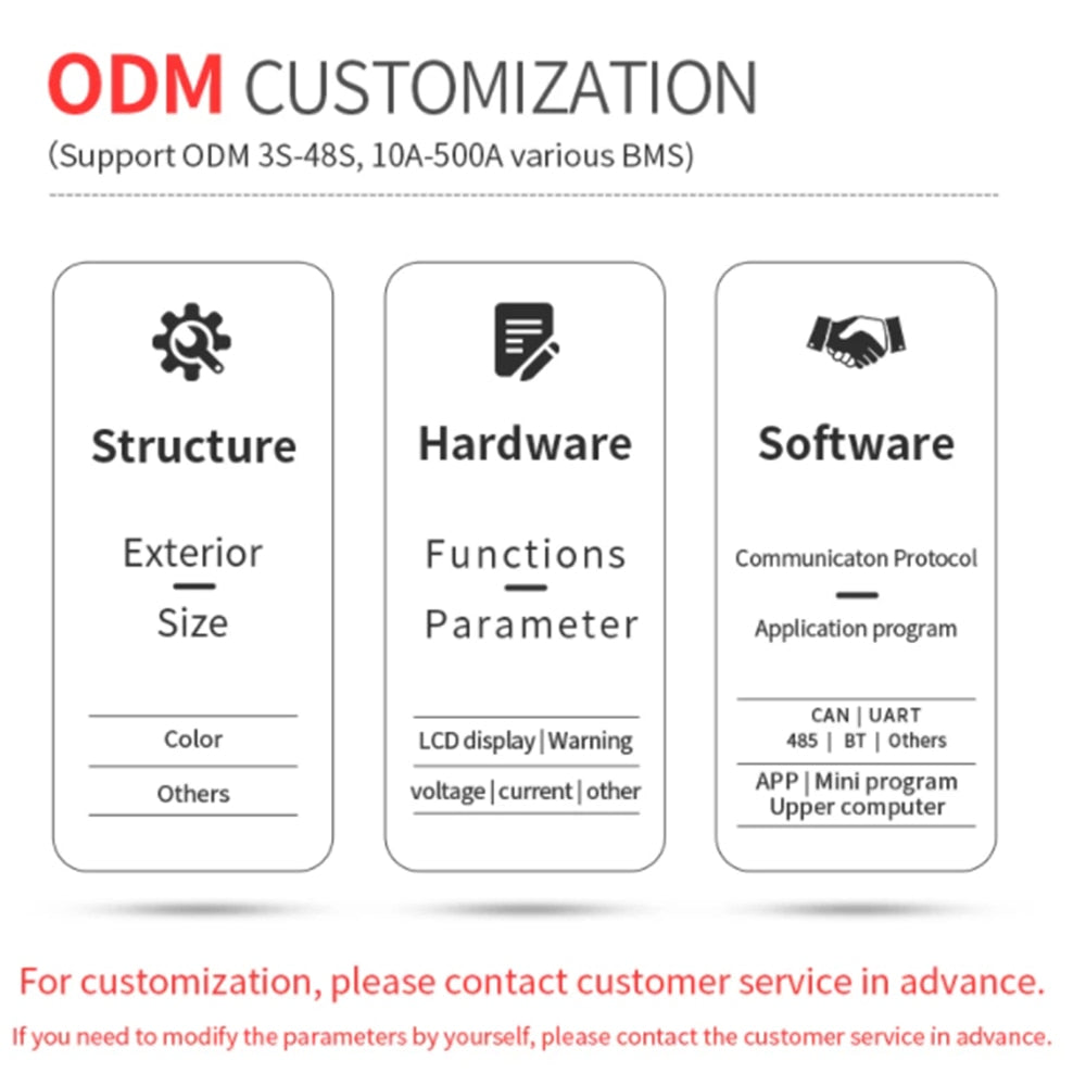 Daly Lifepo4 Smart BMS for 12.8V 24V 48V 30A-400A for Lifepo4 Battery Pack 4S 8S 16S-TezePower