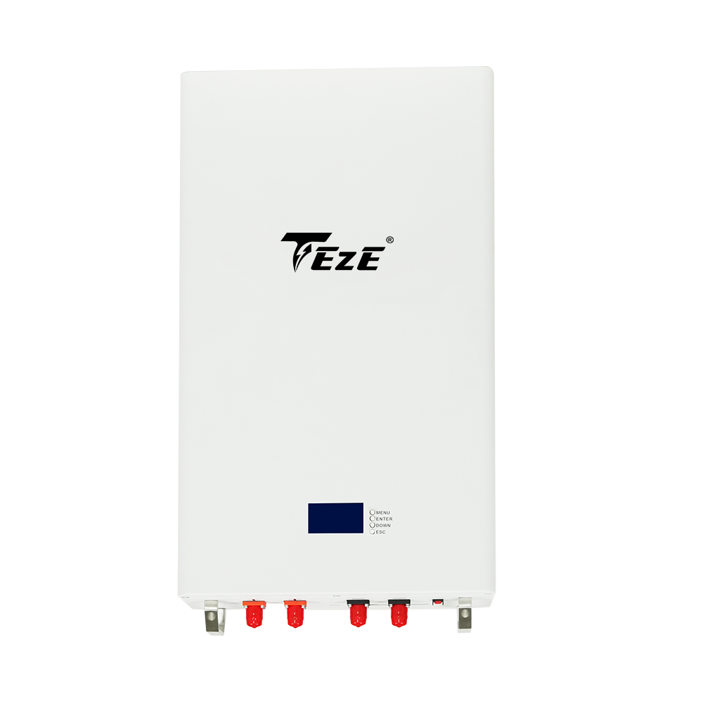 TezePower 51.2V 100Ah 150Ah Powerwall LiFePO4 Lithium Battery 5kWh 7.5kWh Wall-Mounted Battery Storage System, Auto-Balancing