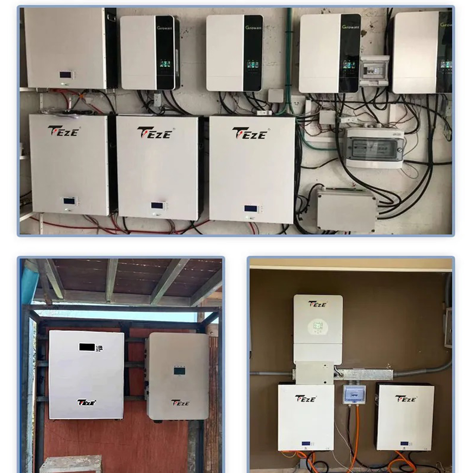 TezePower 48V 51.2V 300Ah 15kWh LiFePO4 Battery Mobile ESS With Active Balancer, Mobile Home Energy Storage System-TezePower