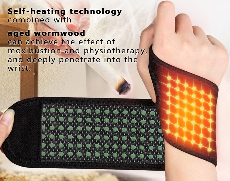 Graphene Tourmaline Moxibustion Self-heating Shaping Wristguard