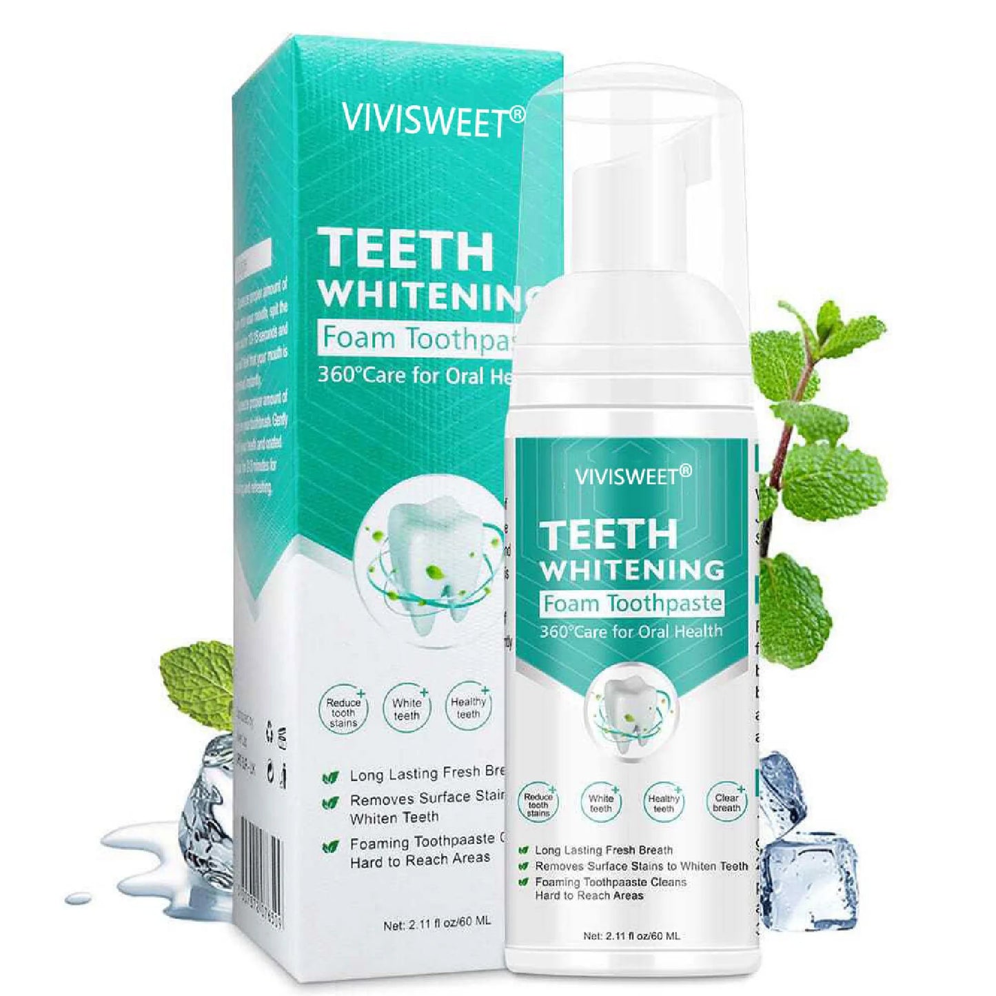 StainOff TeethWhitening Mousse Toothpaste