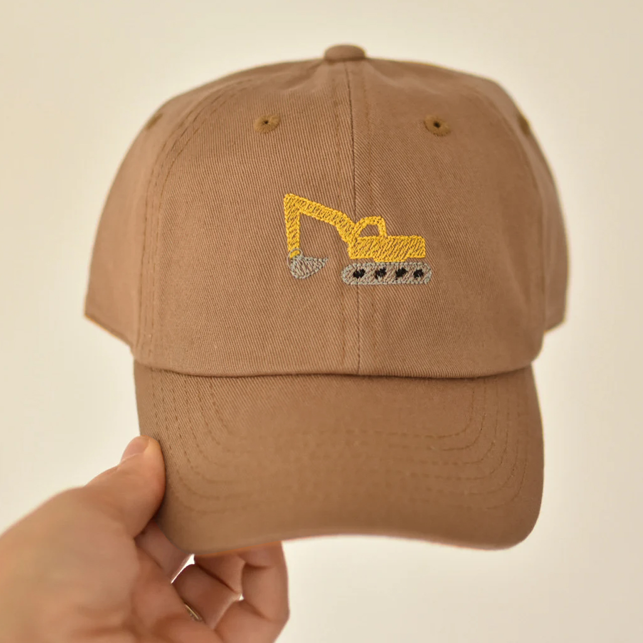 Embroidery Construction Truck Baseball Cap For Toddler&Kids