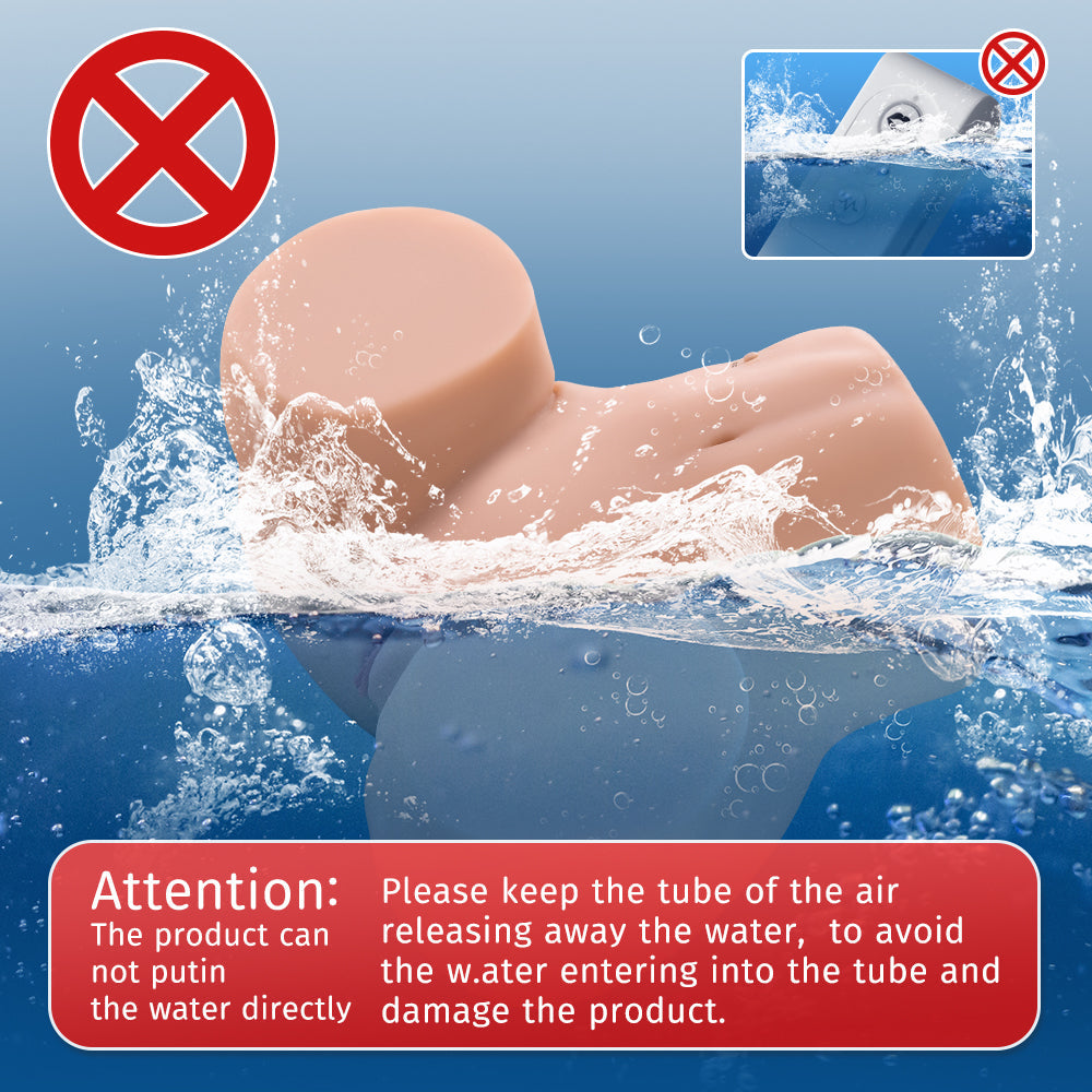 Kimberley Auto - 24.2LB Electric Sucking Vibrating Big Ass Torso Sex Doll-Lilysuck