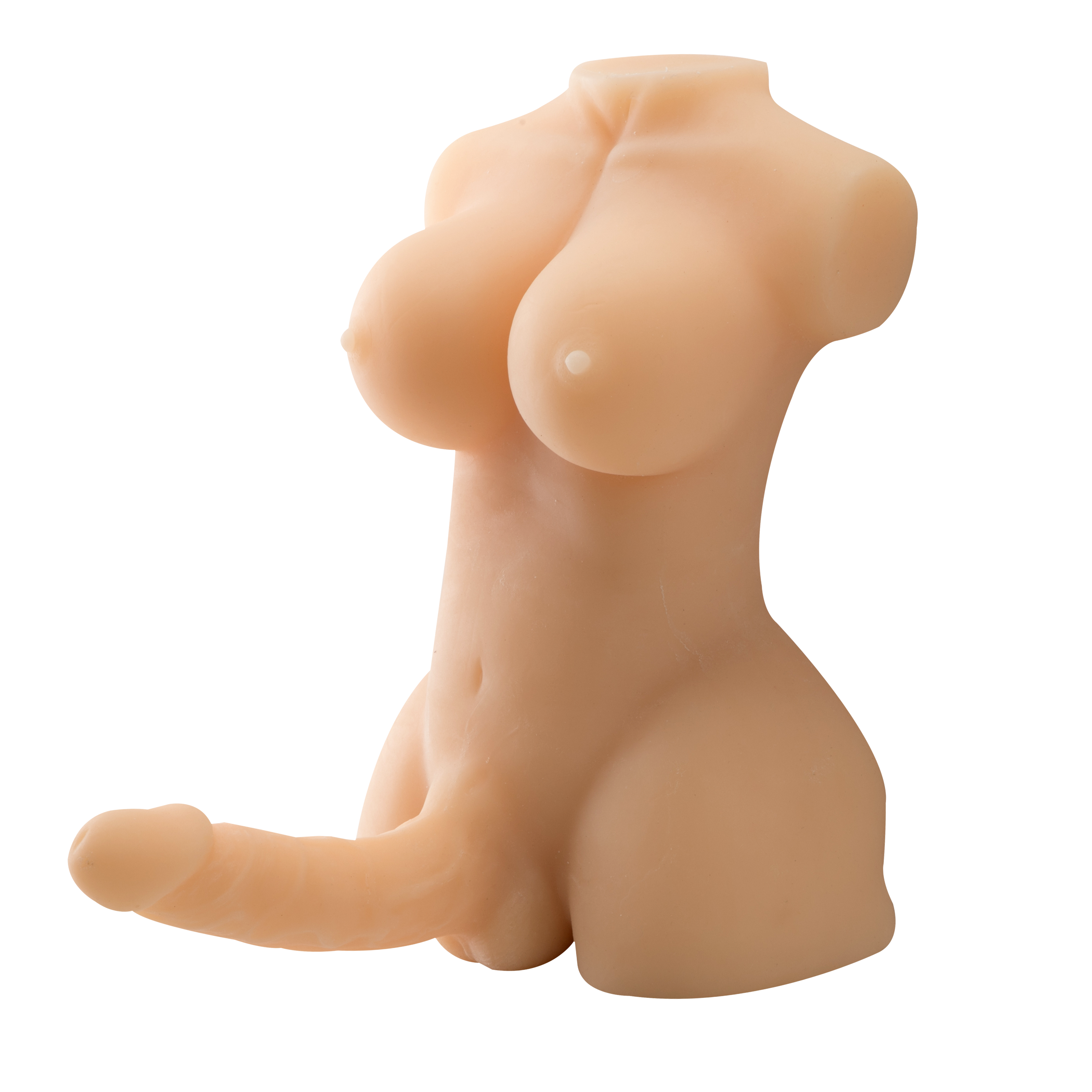 Shemale sex doll torso with realistic design and penis