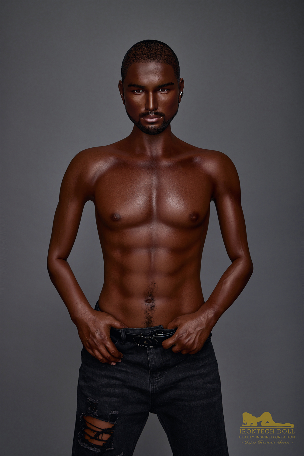 5ft6/170cm Silicone Male Sex Doll - Kevin Black-Lilysuck