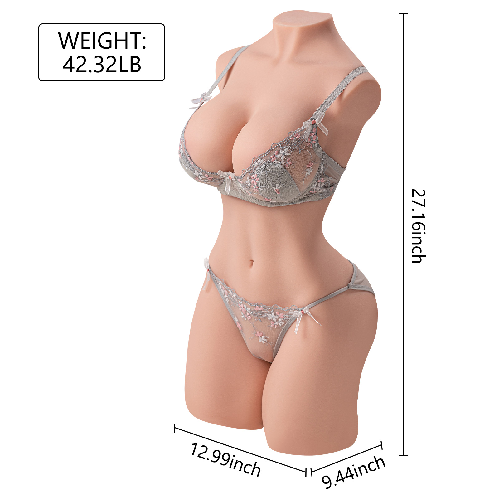 Erica 2.0 - 52.9LB Realistic Life-Size Torso Sex Doll-Lilysuck